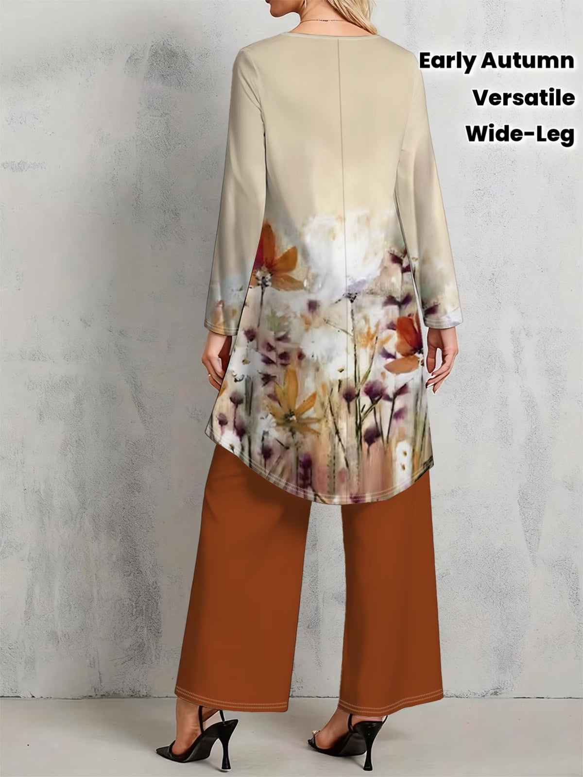 Floral Elegance Long Sleeve Co-Ord Set