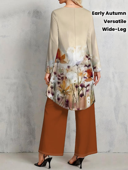 Floral Elegance Long Sleeve Co-Ord Set