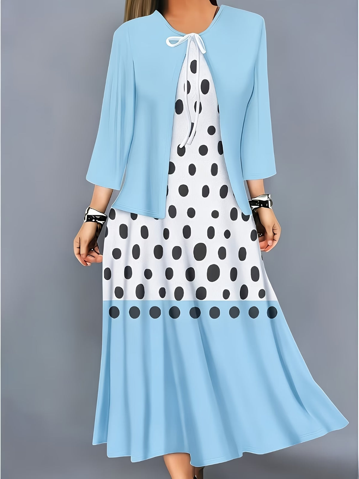 Floral Elegance Maxi Co-Ord Set