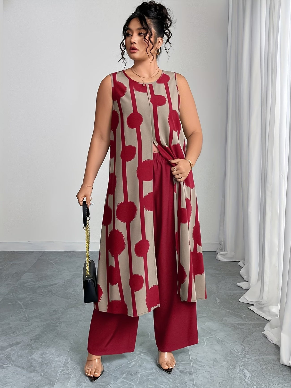 Plus Size Elegant Casual Outfit – Stylish & Comfortable Everyday Wear for Women