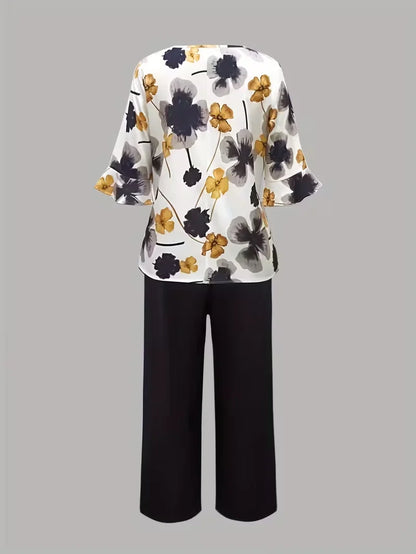 Midnight Bloom Co-Ord Set – Effortless Elegance for Everyday Wear